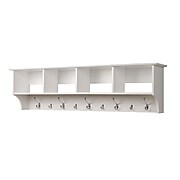 Prepac™ Wide Hanging Entryway Shelf, 60" x 11.5", White