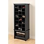 Prepac 61.25" Tall Shoe Cubbie Cabinet, Black~#|#~m000070345_sc7