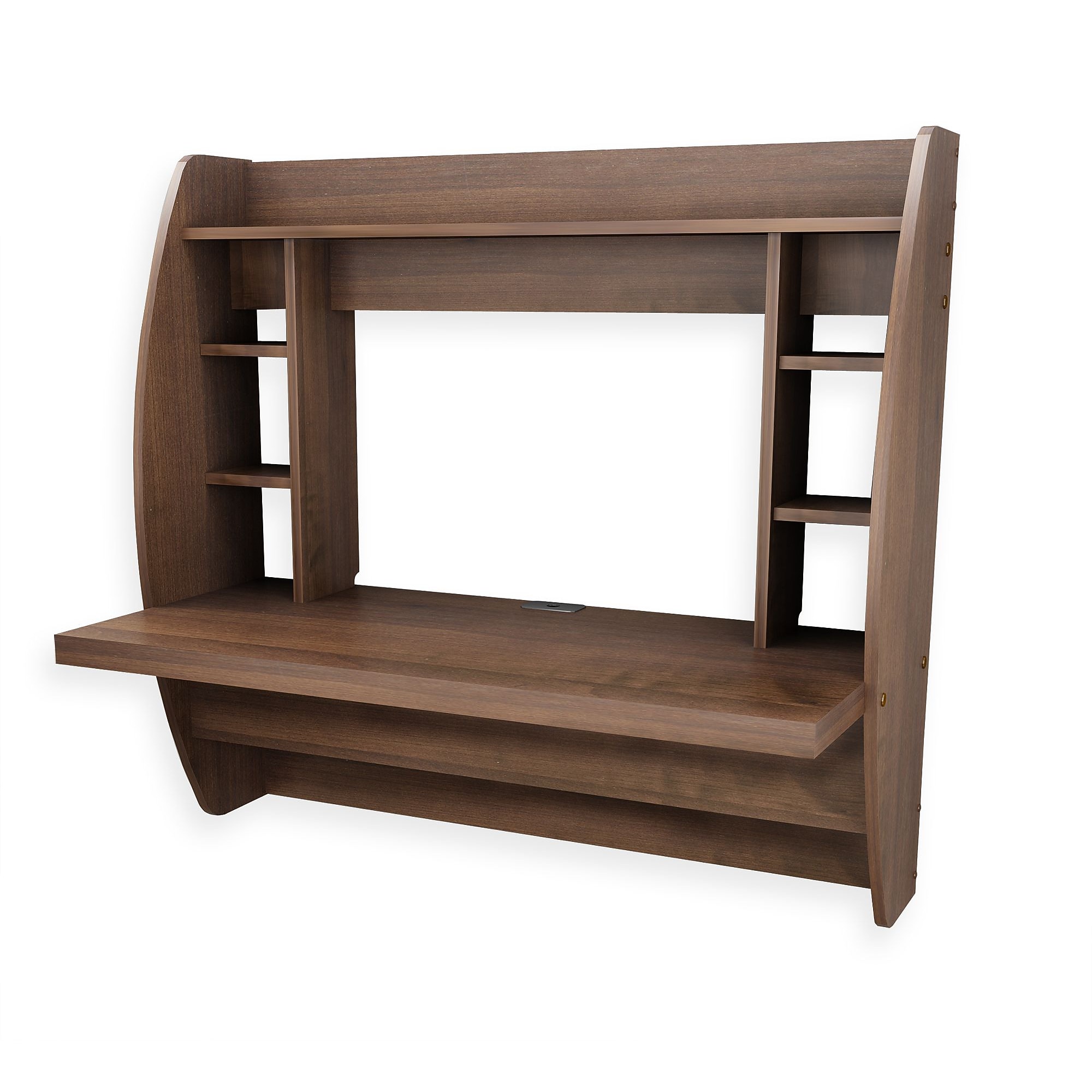 Prepac 42” Wall Mounted Floating Desk with Storage, Espresso (EEHW-0200-1) Sansujyuku sansujyuku.com