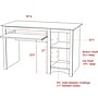 Prepac 48" W Computer Desk, Black (BDD-2948)~#|#~m000070414_sc7