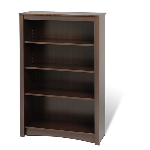 Prepac™ 4 Shelf Bookcase, Espresso Staples