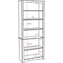 Prepac™ 6 Shelf Bookcase, Espresso~#|#~m000070428_sc7