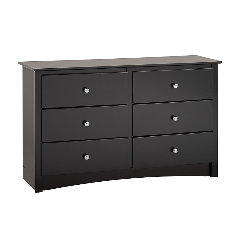 Prepac™ Sonoma Composite Wood Children's 6 Drawer Dresser, Black image 1