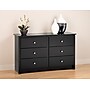 Prepac™ Sonoma Composite Wood Children's 6 Drawer Dresser, Black~#|#~m000070464_sc7