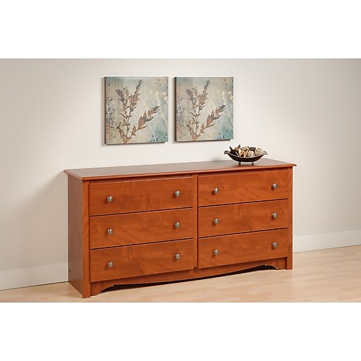 Shop Staples For Prepac 29 Monterey 6 Drawer Dresser Cherry