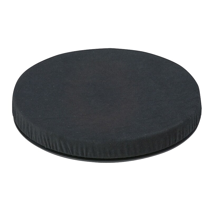HealthSmart Foam Deluxe Swivel Seat, 15" x 1 3/8", Black Velour (513-1994-0200) image 1