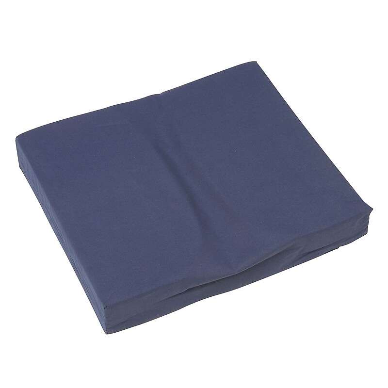 DMI Seat Mate Polyester/Cotton Foam Relief Coccyx Cushion,  16" x 18" x 3", Navy (513-7944-2400) image 1