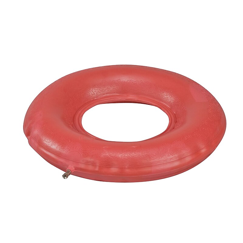 DMI® 16" x 5 1/2" Rubber Inflatable Ring Cushion, Red image 1