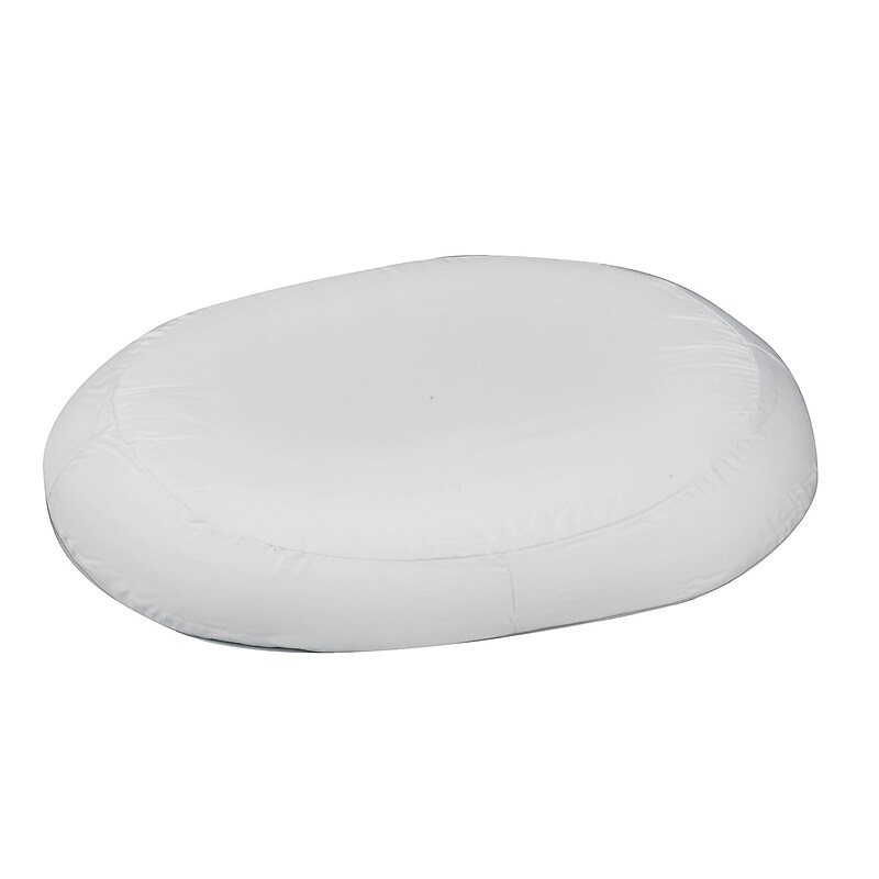 DMI® 18" x 15" x 3" Foam Contoured Ring Cushion, Polyester/Cotton Cover, White image 1
