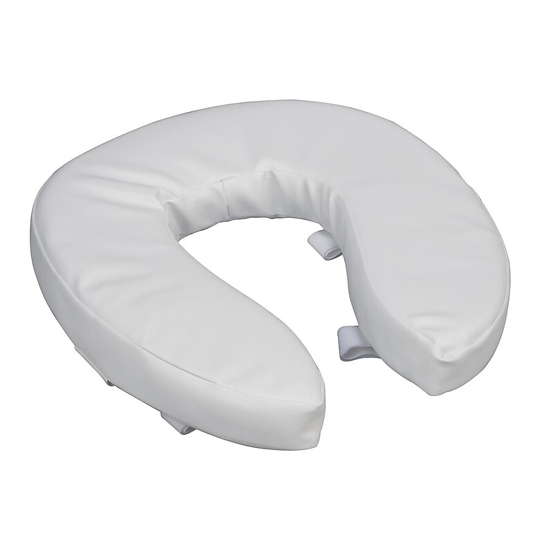 DMI 2" Vinyl Cushion Toilet Seat, White (520-1246-1900) image 1
