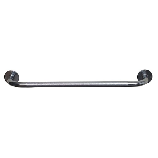 DMI® 24" Steel Knurled Grab Bar, Chrome Staples
