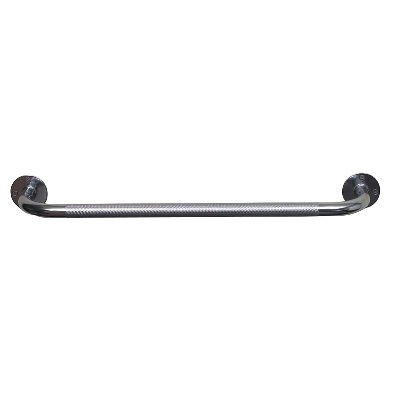 DMI® 24" Steel Knurled Grab Bar, Chrome image 1