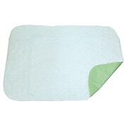 DMI® 30" x 36" 3-Ply Quilted Reusable Underpad, White and Green