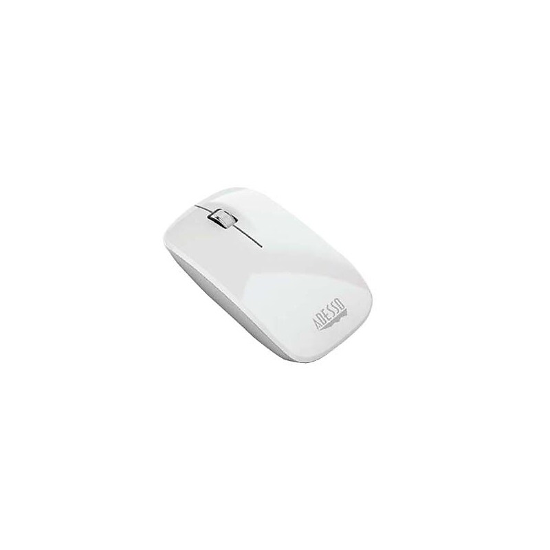 Adesso iMouse M300W Wireless Ergonomic Ambidextrous Optical Mouse, White image 1
