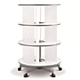 Moll® Rotary Three Tier Spin & File Binder Storage Carousel, White~#|#~m000074322_sc7