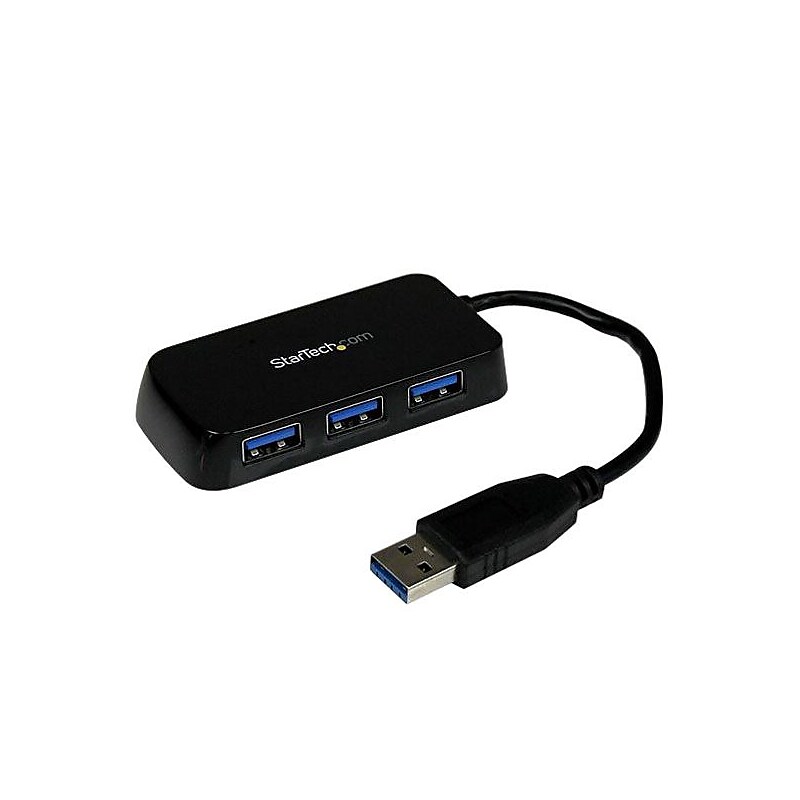 StarTech SuperSpeed 4-Port USB 3.0 Hub, Black (ST4300MINU3B) image 1