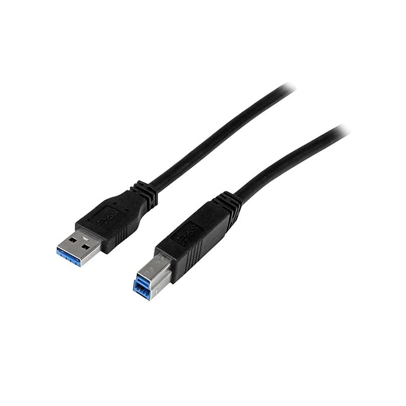 StarTech 6' SuperSpeed USB 3.0 Male A/B Cable, Black image 1