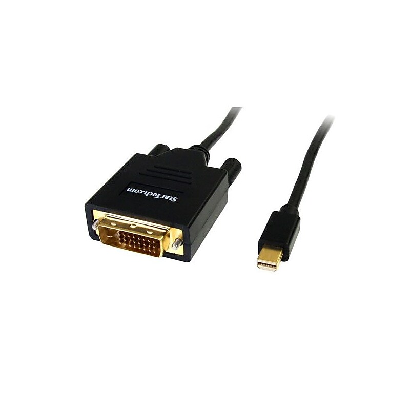 StarTech 6' Displayport to DVI Adapter Converter Cable, Black (MDP2DVIMM6B) image 1