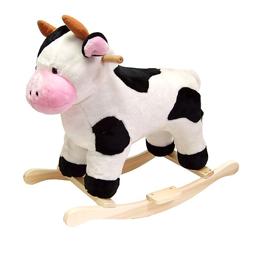happy trails plush rocking cow