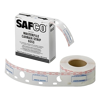 Safco® Graphic Arts 2 1/2"W Polyester Carrier Strip For MasterFile 2