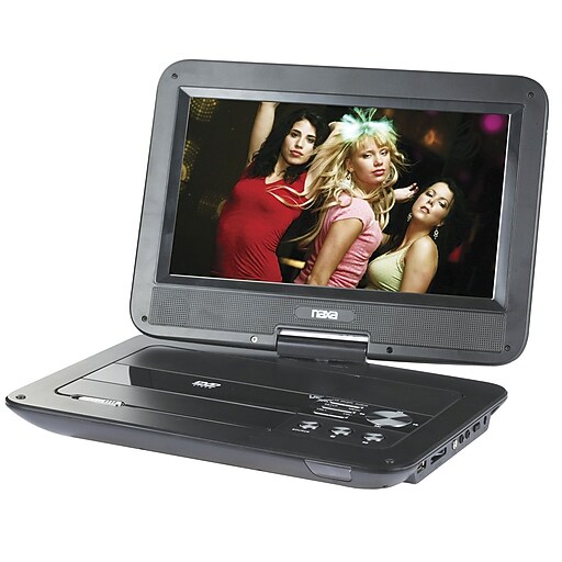 Naxa® NPD1003 10" TFT LCD Swivel Screen Portable DVD Player With USB