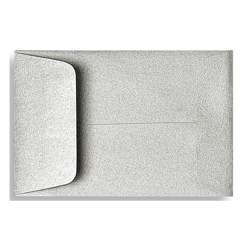 LUX #1 Coin Envelopes (2-1/4 x 3-1/2) 50/Box, Silver Metallic (1COSIL-50) image 1