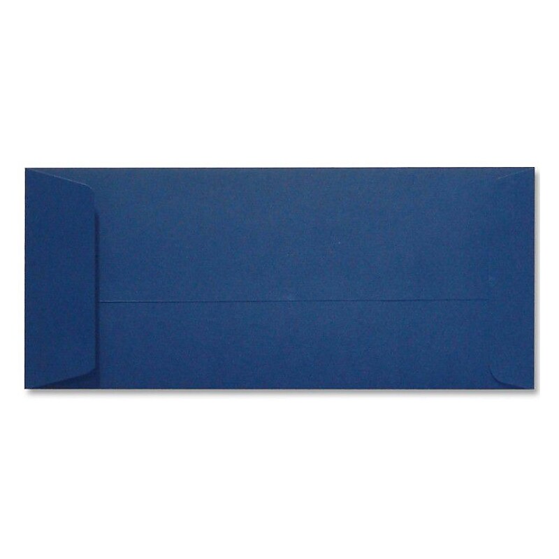 LUX 80lbs. 4 1/8" x 9 1/2" #10 Open End Envelopes, Navy Blue, 250/BX image 1