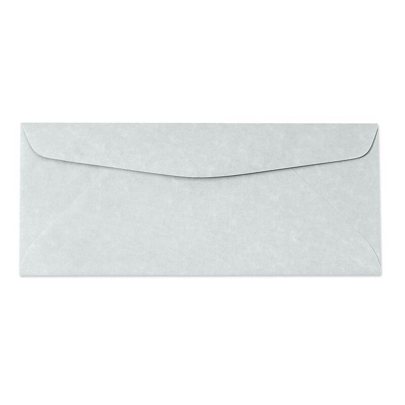 LUX 4 1/8" x 9 1/2" #10 60lbs. Parchment Regular Envelopes, Blue, 50/Pack image 1