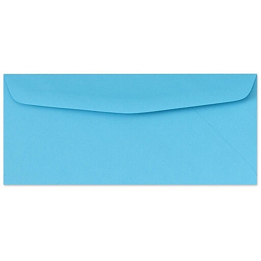 LUX® 4 1/8" x 9 1/2" 10 60lbs. Bright Regular Envelopes, Blue, 50/Pack