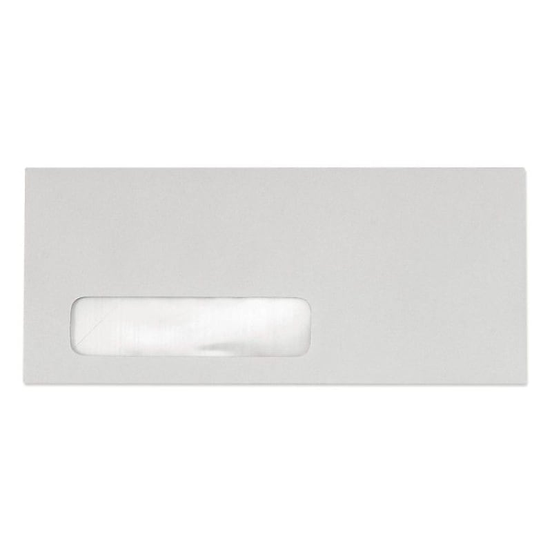 LUX 4 1/8" x 9 1/2" #10 Window Envelopes, Pastel Gray, 50/Pack image 1