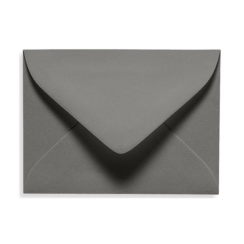 LUX 2 11/16" x 3 11/16" #17 Mini Envelopes W/Glue Closure, Smoke Gray, 250/BX image 1