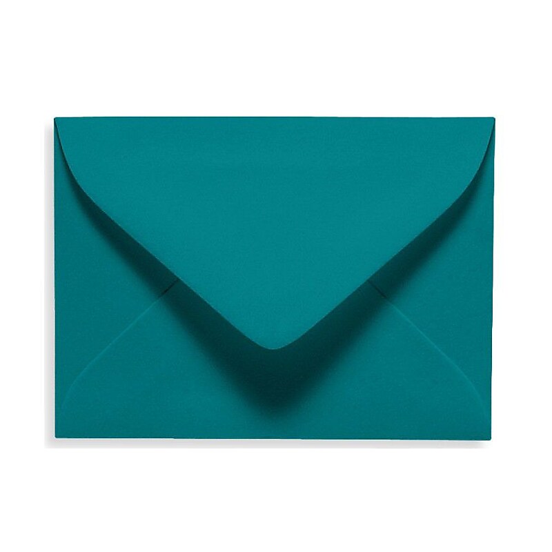 LUX 2 11/16" x 3 11/16" 70lbs. #17 Mini Envelopes W/Glue, Teal Blue, 50/Pack image 1