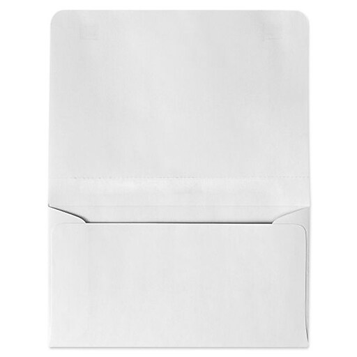 LUX® 4 1/4" x 6 1/2" 6 24lbs. 2Way Envelopes, Bright White, 50/Pack
