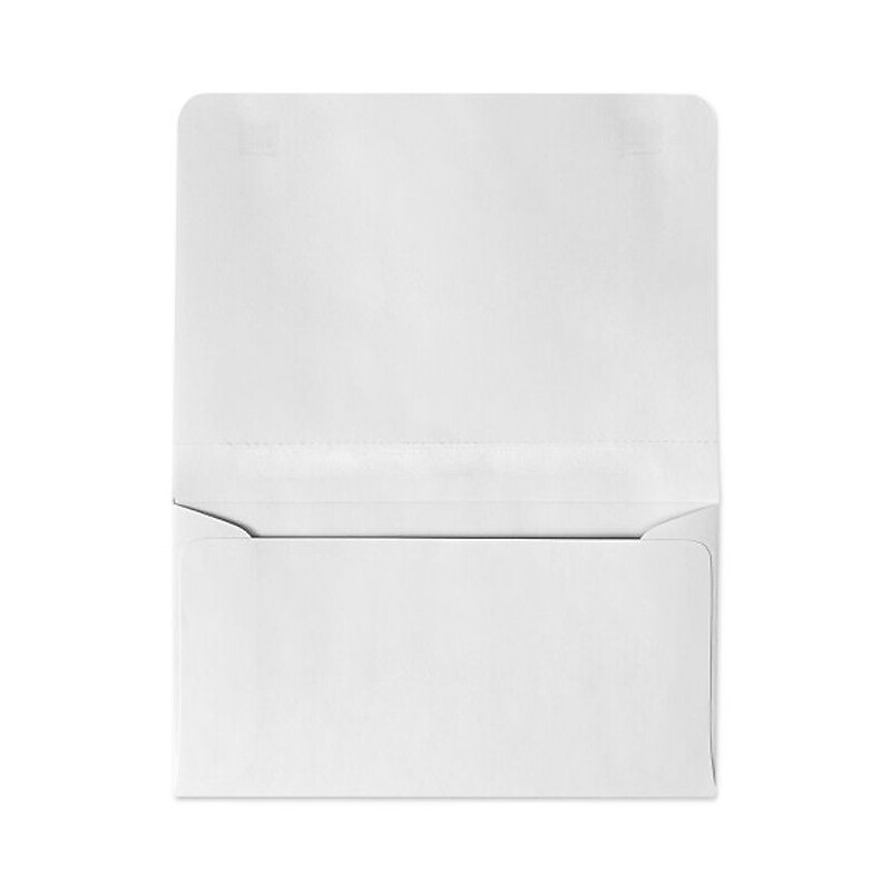 LUX 4 1/4" x 6 1/2" #6 24lbs. 2-Way Envelopes, Bright White, 50/Pack image 1