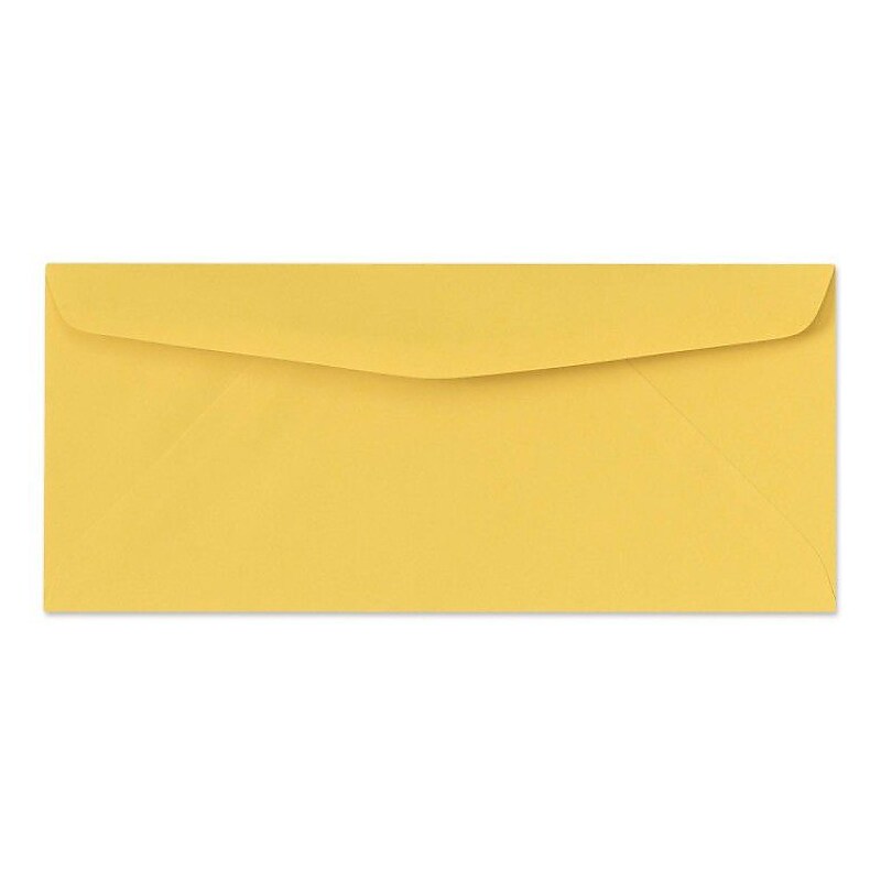 LUX 60lbs. 3 7/8" x 8 7/8" #9 Regular Envelopes, goldenrod yellow, 500/BX image 1