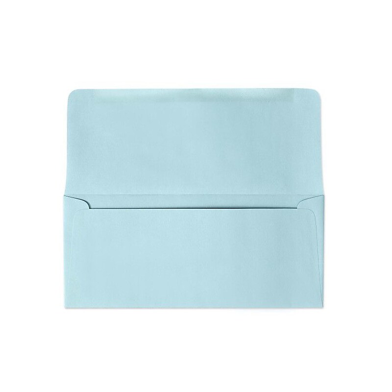 LUX 3 7/8" x 8 7/8" #9 60lbs. Remittance, Donation Envelopes, Pastel Blue, 50/Pack, 10 Packs/Box image 1