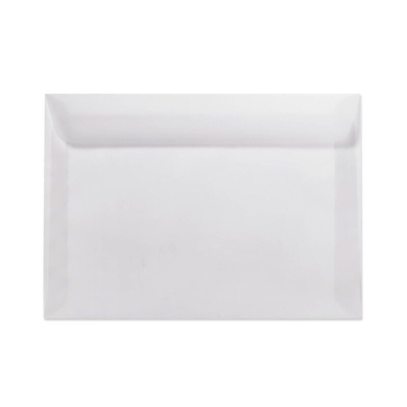 LUX 10" x 13" Booklet Envelopes, Clear Translucent, 50/Pack image 1