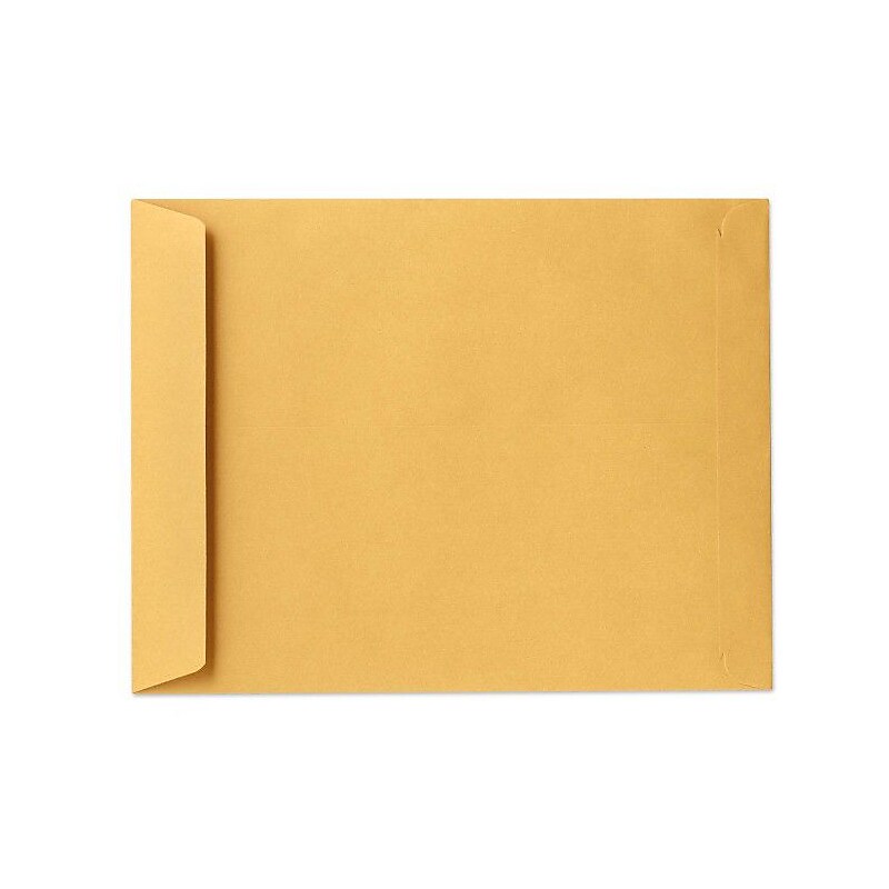 LUX 28lbs. 11" x 17" Kraft Open End Flap Jumbo Envelopes, Brown Kraft, 500/BX image 1
