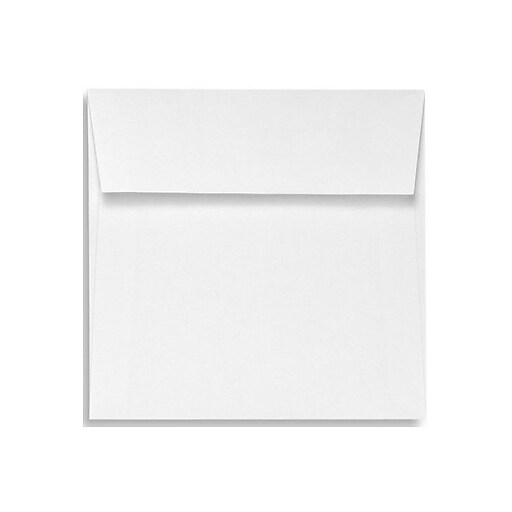 LUX 4 x 4 Square Envelopes, 50/Box, 70lb. Bright White (8504AO50