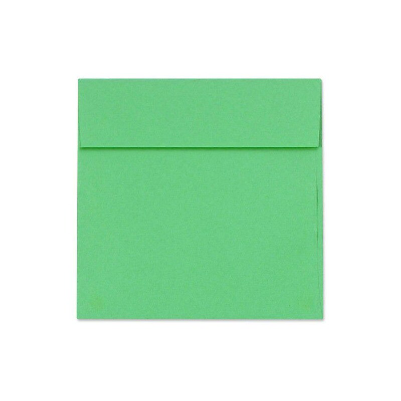 LUX 5 1/2 x 5 1/2 Square Envelopes, 50/Box, Holiday Green (8515-12-50) image 1