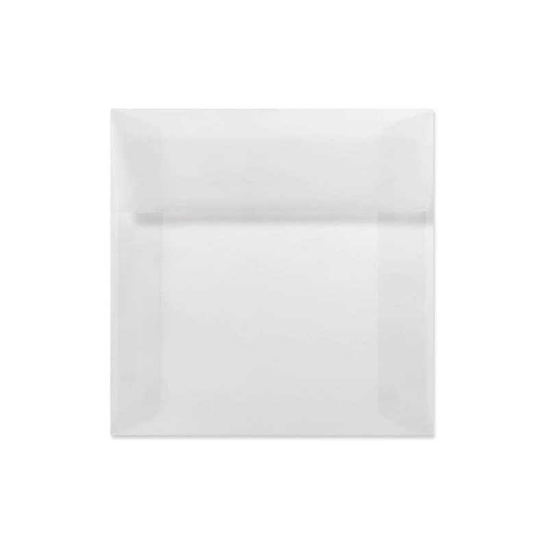 LUX 5 1/2 x 5 1/2 Square Envelopes, 500/Box, Clear Translucent (8515-50-500) image 1