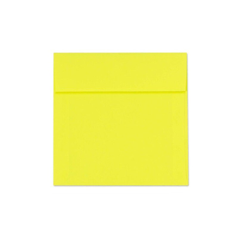 LUX 5 1/2 x 5 1/2 Square Envelopes, 500/Box, Citrus (8515-20-500) image 1
