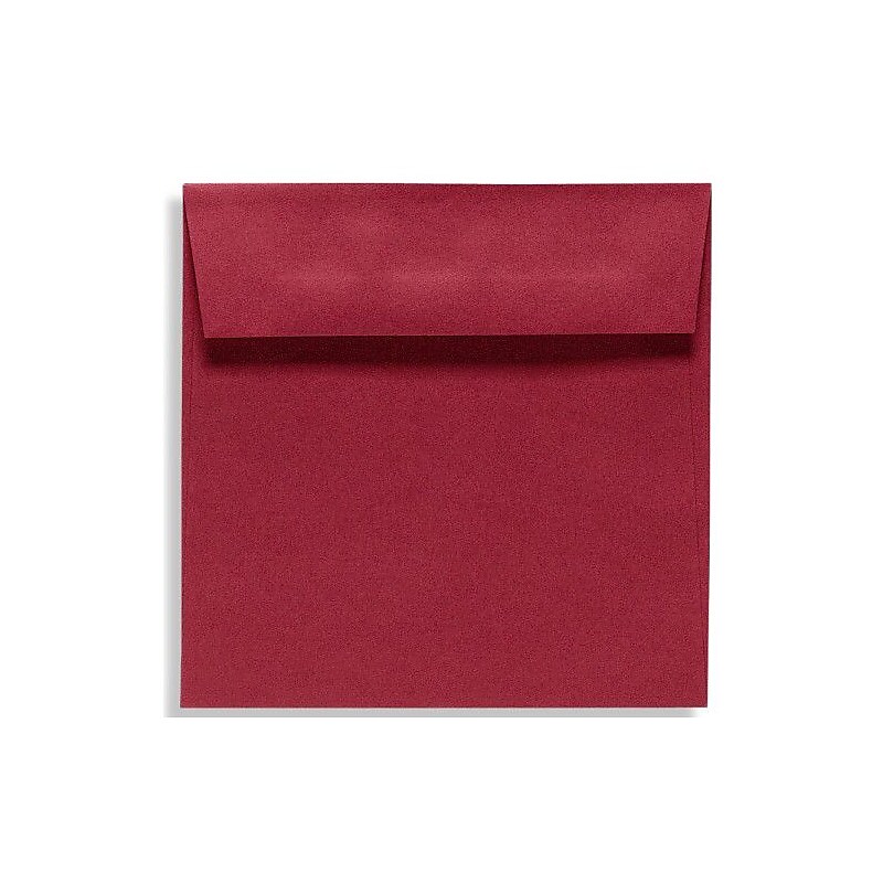 LUX 5 1/2 x 5 1/2 Square Envelopes, 50/Box, Garnet (EX8515-26-50) image 1
