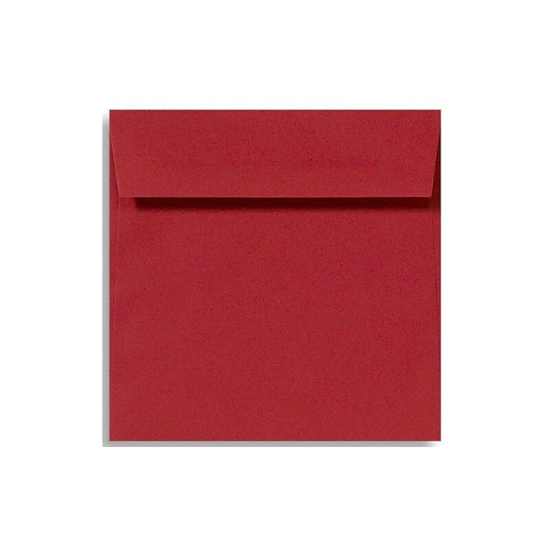 LUX 5 1/2 x 5 1/2 Square Envelopes, 50/Box, Holiday Red (8515-15-50) image 1