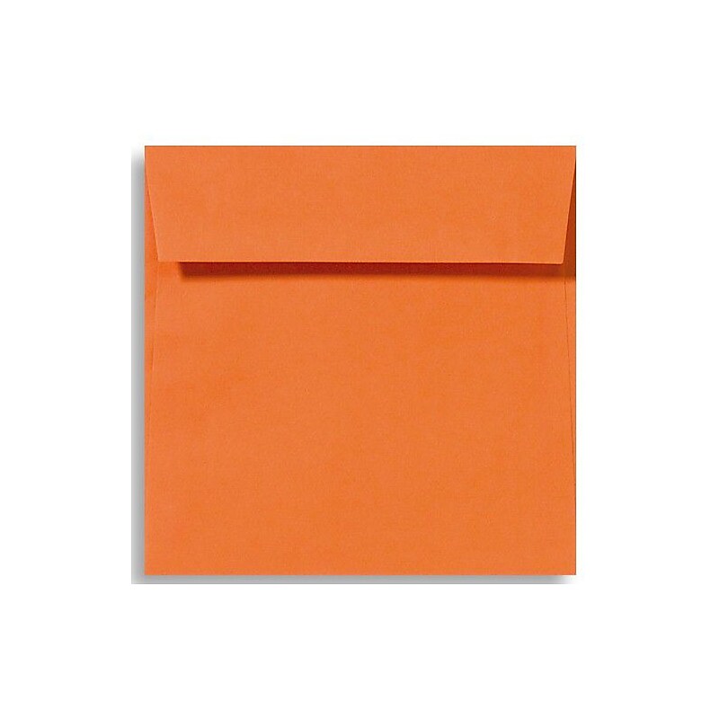 LUX 5 1/2 x 5 1/2 Square Envelopes, 250/Box, Mandarin (EX8515-11-250) image 1