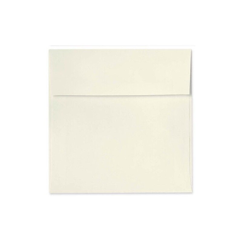 LUX 5 1/2 x 5 1/2 Square Envelopes, 50/Box, Natural Linen (8515-NLI-50) image 1