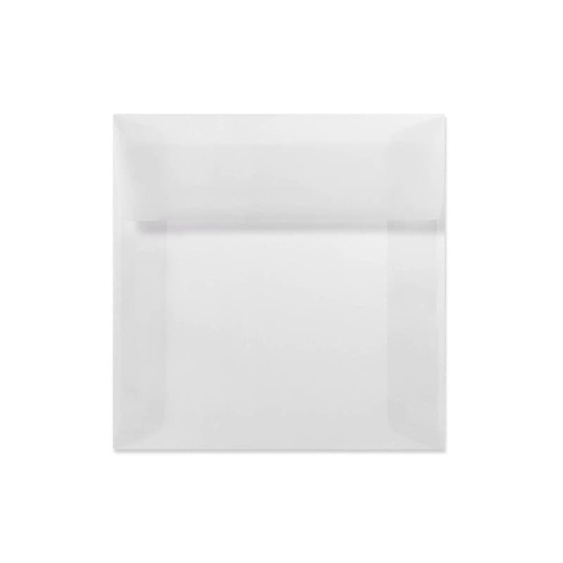 LUX 5 x 5 Square Envelopes, 50/Box, Clear Translucent (8505-50-50) image 1
