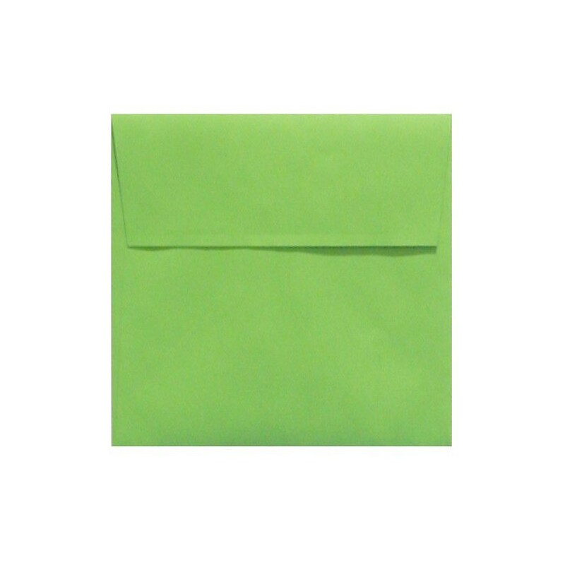 LUX 5 x 5 Square Envelopes, 50/Box, Limelight (LUX-8505-101-50) image 1