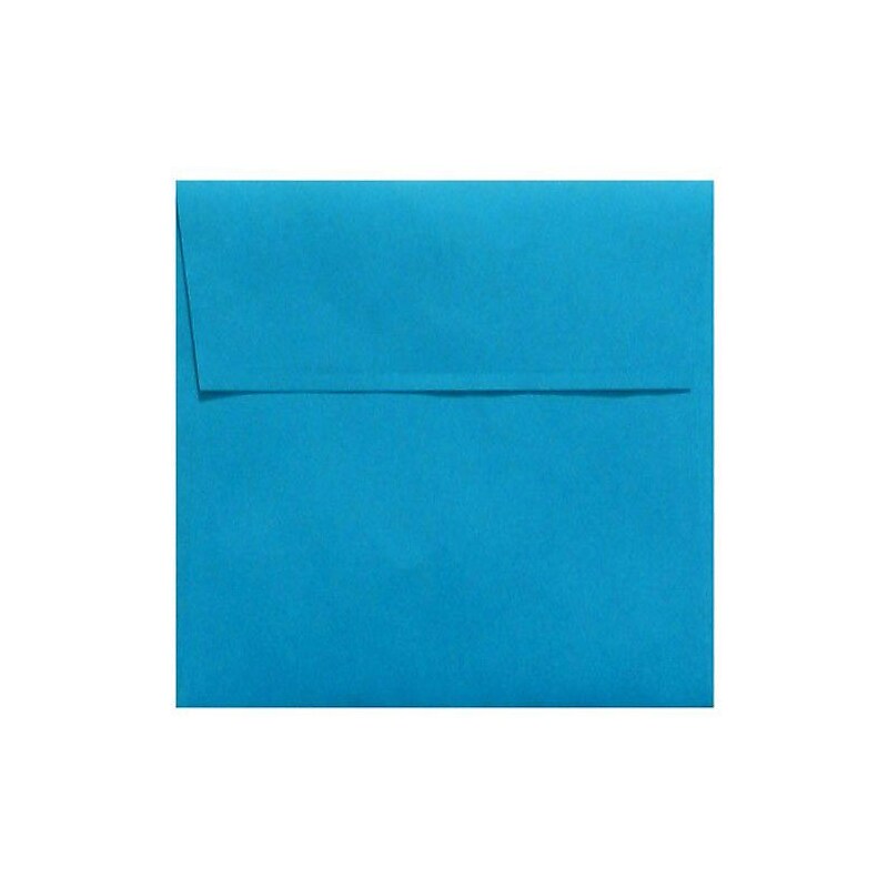 LUX 5 x 5 Square Envelopes, 50/Box, Pool (LUX-8505-102-50) image 1