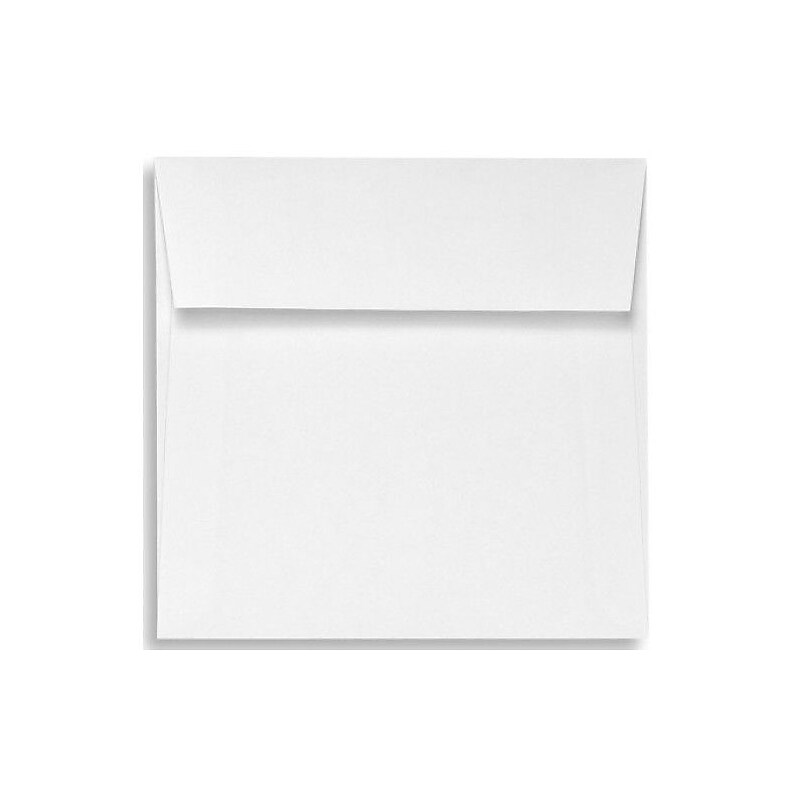 LUX 5 x 5 Square Envelopes, 500/Box, White Linen (8505-WLI-500) image 1